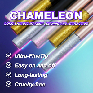 Fard à paupières liquide scintillant waterproof GP Private logo, longue tenue, anti-bavures, végan, effet métallique, maquillage pour les <span class=keywords><strong>yeux</strong></span> - Product Image 5