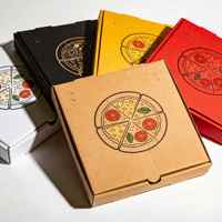Boîte à pizza triangulaire personnalisée de haute qualité, en carton ondulé, avec revêtement UV gaufré, pour usage industriel alimentaire