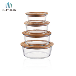 Conjunto de Recipientes de Armazenamento de Alimentos de Vidro Personalizados de 390ml, Livre de BPA, com Tampa para Preparação de Refeições - Product Image 3