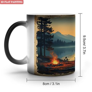 Custom Logo <b>Ceramic</b> <b>Mug</b> 11oz Heat Color Changing Magic Drinking Cup - Product Image 1