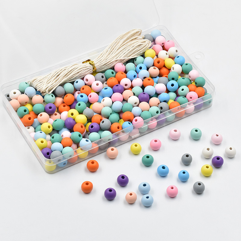 Big Hole Round Natural Wood Bead