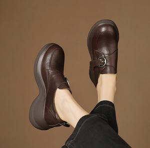 Botas Chelsea de Tobillo para Mujer, Cómodas, Antideslizantes, con Cierre, Diseño Floral, Cuero Genuino, Transpirables e Impermeables - Product Image 4