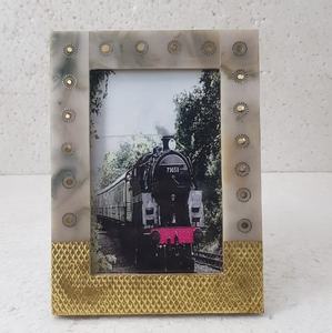 Shaded Resin Brass Inlay <b>Photo</b> <b>Frame</b> - Product Image 5