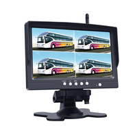 Système de caméra de sauvegarde numérique pour voiture, avec moniteur sans fil, à écran LCD TFT, 7 pouces, avec Vision nocturne, pour camion et Bus, 4x ch