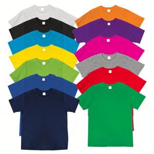 Design Customizable Dark Blue T-shirt Thick Cotton DTF Printing Cut and Sew Pre Shrunk Boxy Fit Hang Tags Boys T-shirt - Product Image 3