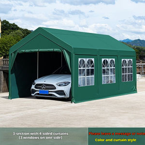 Abri de voiture pliable portable OEM ODM, cadre en acier robuste, finition thermolaquée, design simple pour le stationnement des voitures, utilisation en garage - Product Image 4