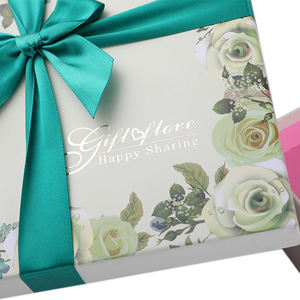 Wholesale Luxury Custom Design Logo High Quality Gift Paper Craft Paper Wrap <span class=keywords><strong>The</strong></span> Gift Box With A Bow Ribbon - Product Image 2