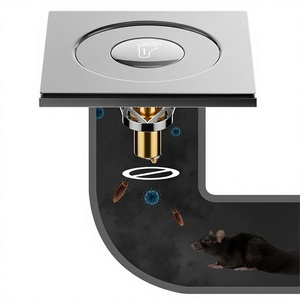 OEM Bathroom Floor Drain Foot Pressing Pushtype Bouncing Core Deodorizer Antibackflow Modern Simple Design Bathroom Accessories - Product Image 1