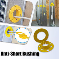 Buje Amarillo Anti-Cortocircuito para Cable BX MC, Accesorios para Conductos Metálicos Flexibles, Protector de Aislamiento para Cables Eléctricos