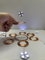 Récepteur à induction sans fil pour lampe LED pour émetteur d'alimentation sans fil Bobine magnétique pour lampe de lévitation
