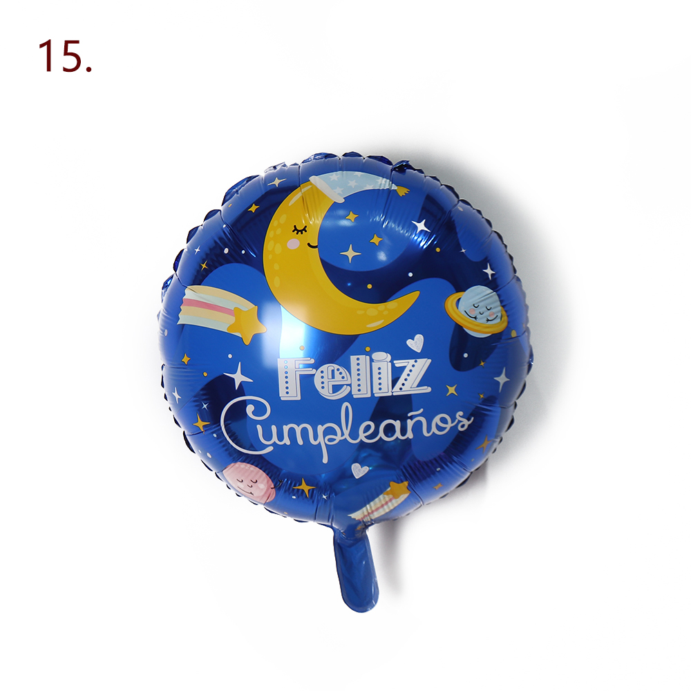 Ballon en aluminium Joyeux Anniversaire 15