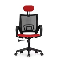 Chaise de bureau exécutive moderne en tissu à prix abordable avec soutien lombaire et hauteur réglable, chaises de bureau ergonomiques pivotantes