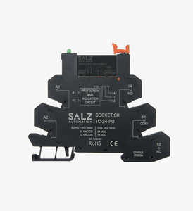 ชุดอุปกรณ์ SR SSR 1-24VDC แบบ solid-state, ซ็อกเก็ต Push-in ที่ประกอบไว้ล่วงหน้า, 4A DC OUT, การป้องกันไฟกระชาก, กว้าง6มม., CE, RoHS, Push-in Wing - Product Image 2