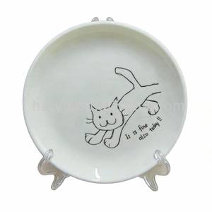 Plato de Porcelana Blanca/Plato Estándar/Plato de Porcelana Económico - HARVIT o SU MARCA, Diseño de Dibujos Animados, Regalo Empresarial - Product Image 3