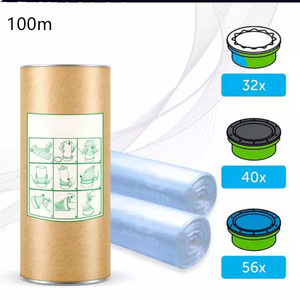 Kit de recharge de poubelle à couches 100m/400m compatible avec le film <span class=keywords><strong>Tommee</strong></span> <span class=keywords><strong>Tippee</strong></span> Sangenic Liner - Product Image 2