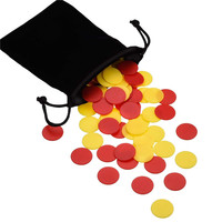 Jetons de jeu ronds de 19 mm de différentes couleurs - Jetons de comptage en acrylique pour le bingo, l'apprentissage des mathématiques et les fournitures de jeu