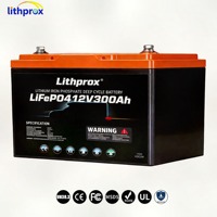 Batterie au lithium fer phosphate (LFP) 12,8 V 300 Ah à décharge profonde pour voiturette de golf, moteur marin, camping-car et batterie de secours domestique à faible autodécharge