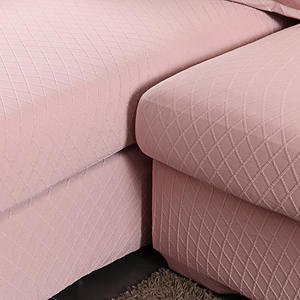 Sofá elástico à prova de água cinza claro por atacado cobre capa de elastano para casa - Product Image 5