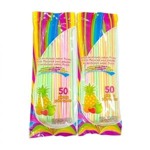 Bonbons en <span class=keywords><strong>poudre</strong></span> acidulés à longue <span class=keywords><strong>paille</strong></span> aux saveurs fruitées mélangées, marque privée OEM/ODM, bonbons en <span class=keywords><strong>poudre</strong></span> CC amusants pour les collations des enfants - Product Image 3