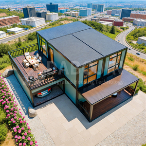 Volledig uitgeruste dubbeldekker prefab tiny house met 2-4 slaapkamers, keuken, badkamer, afneembaar, uitbreidbaar, stalen frame, <span class=keywords><strong>container</strong></span> woonkamer - Product Image 3