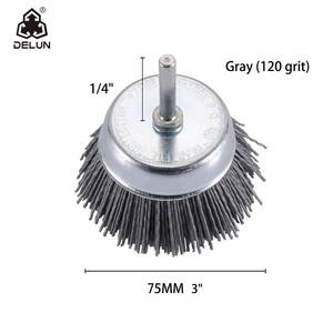 DELUN <span class=keywords><strong>Brosse</strong></span> à fil abrasif en nylon de 3 pouces, roue et <span class=keywords><strong>brosse</strong></span> à gobelet, ensemble de 3 brosses à <span class=keywords><strong>perceuse</strong></span> en nylon pour le <span class=keywords><strong>nettoyage</strong></span> - Product Image 4