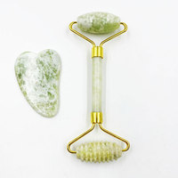 Rouleaux de Jade Naturels Écologiques 3D Portables pour Massage du Visage et Ensemble Gua Sha en Jade Xiuyan