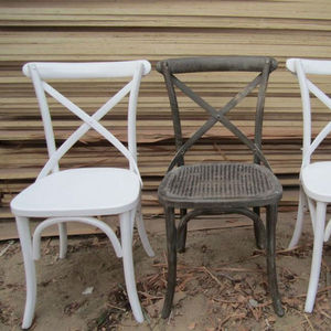 Chaises de jardin et d'hôtel en bois massif de luxe à dossier croisé pour réception de <span class=keywords><strong>mariage</strong></span> et entrée de salon - Vente directe d'usine - Product Image 1