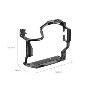 Sma1lRig Cage complète pour Canon EOS R1 avec plaques de fixation rapide Arca-Swiss pour stabilisateurs DJI RS 4 / RS 4 Pro avec trous ARRI - Product Image 4