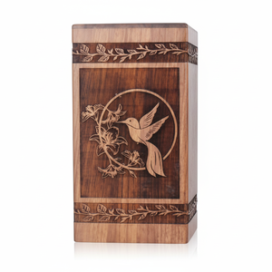 โกศใส่ศพทำจากไม้สไตล์อเมริกันสมัยใหม่พร้อมโลโก้ตามสั่งสำหรับผู้ใหญ่ชายหญิง - Product Image 1