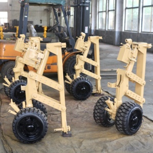 SS ISO Shipping Container Transport Trailer Dolly Wheels