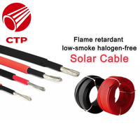 XLPE Einadriges Hochspannungs-Solarkabel PV1-F H1z2z2-K UV-Beständiges Erneuerbare-Energie-Elektrokabel Gummi-PV-Kabel