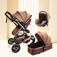 Poussette bébé 3 en 1 de haute qualité, luxe, haute vue, multifonctionnelle, pour les voyages
