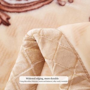 Korean Fleece <b>Blanket</b> King Size 200*240 4.5kg Double Ply, Soft Heavy Warm Mink <b>Blanket</b>, <b>Thick</b> Raschel Bed <b>Blanket</b> for Winter,Aut - Product Image 3