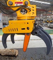 Scie à grappin pour bois REBET, directement de l'usine, avec tronçonneuse intégrée pour une manutention efficace du bois, CE ISO