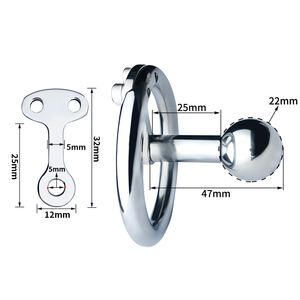 Jaula para pene masculina corta Castidad de acero inoxidable Bloqueo de virginidad para hombres con catéter, jaulas de castidad invertida <span class=keywords><strong>Sissy</strong></span> para hombre - Product Image 1