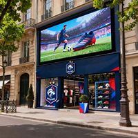 Layar LED P3.9 3.9mm untuk Video Wall Luar Ruangan, Toko Khusus Tim Sepak Bola Prancis, Perlengkapan Pertandingan Sepak Bola, TV 229 inci