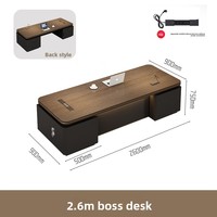 Ensemble de bureau et chaise de direction de luxe LBZ-120X, mobilier de bureau moderne et haut de gamme en PVC