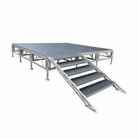 Escenario Ligero de Aleación de Aluminio con Instalación Rápida, Diseño Modular, Dimensiones Personalizadas, Capacidad de Carga de 750 kg para Eventos al Aire Libre