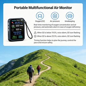 Dispositivo Portátil con Sensor de Oxígeno <span class=keywords><strong>O2</strong></span> y Monóxido de Carbono CO, Pantalla de Temperatura y Humedad, Interruptor Inteligente Android/Wi-Fi, Plástico - Product Image 4