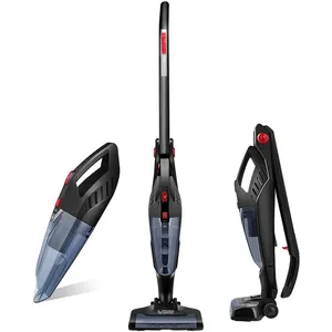 Aspirateur vertical 2 en 1 sans fil, appareil pratique et rechargeable avec batterie