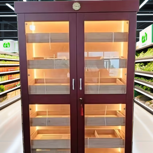 Exhibidores Versátiles de Madera Contrachapada con Iluminación LED y Diseño Ecológico, Personalizables para Exhibición de Productos en Tiendas - Product Image 2