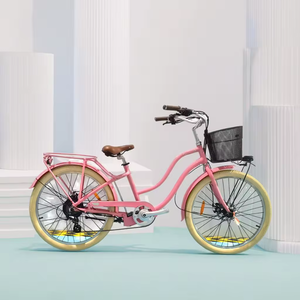 Bicicleta Eléctrica al por Mayor con Batería de Litio, Motor Trasero sin Escobillas de Alta Potencia, Asiento Ajustable, Autonomía de 55-60 km, Urbana, JYOP-SMCURISER3, Aluminio - Product Image 1