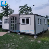 Chammp Maison en conteneur extensible Maison préfabriquée de 2 chambres à coucher Petite maison préfabriquée portable à vendre