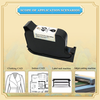 Cartucho de Tinta Compatible HP 45 78 51645 para Plotter, Recarga de Tinta para Impresora HP45 HP51645 51645a 200 200Cci 710C 712C