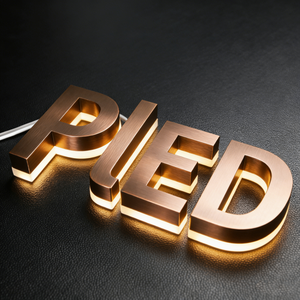 Insegne Luminose 3D LED Personalizzate all'Ingrosso, Certificate UL, Verniciate <span class=keywords><strong>di</strong></span> Grado Automobilistico, Insegne Aziendali 3D LED per Esterni - Product Image 2