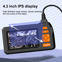 Cámara Endoscópica Industrial con Inspección de 360 Grados, Cable de 30 m, Pantalla IPS de 4.3 Pulgadas, Clasificación IP67