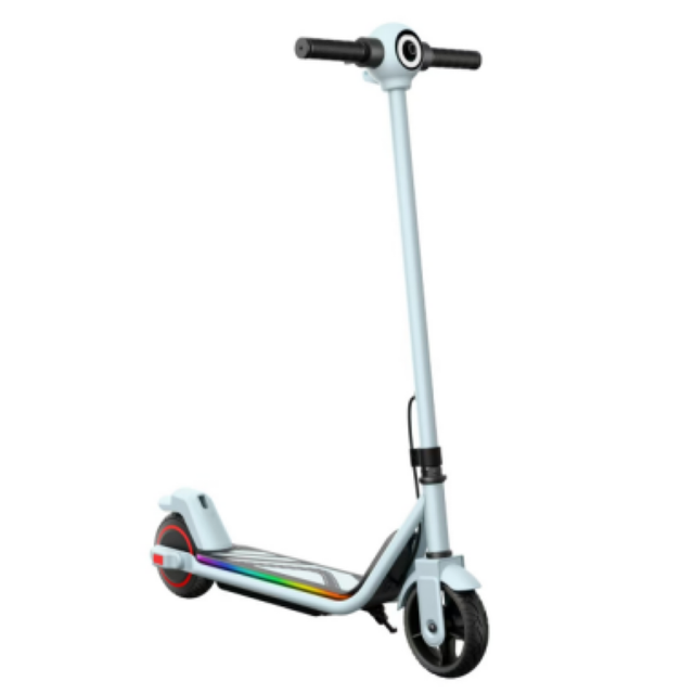 QMWHEEL High Quality Heavy Duty 130W Electric Mini Scooter for 12 Years Old Kids Two Wheels Foldable LED Light Steel Frame