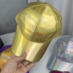 Gorras Personalizadas con Logotipo Personalizado, Gorras de Béisbol Reflectantes de Cuero PU, Gorras Brillantes para Hip Hop, Baile, Fiestas y Deportes para Hombre - Product Image 3