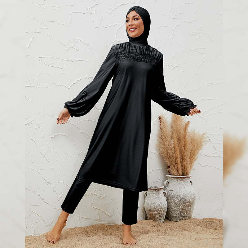 Custom Modest Swimwear Set Long Sleeve