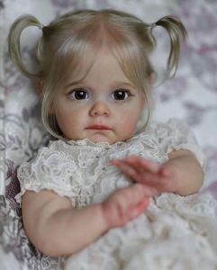Muñecas <span class=keywords><strong>Reborn</strong></span> Realistas de 60 cm para Niña, Muñeca de Bebé Hecha a Mano de Aspecto Real con <span class=keywords><strong>Ojos</strong></span> <span class=keywords><strong>Abiertos</strong></span> y Pintura Avanzada, Set de Regalo para Niños M022 - Product Image 5